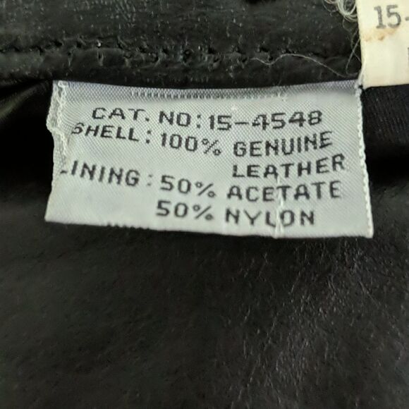Toffs vintage  black leather skirt Sz 12 NWOT - Picture 4 of 4